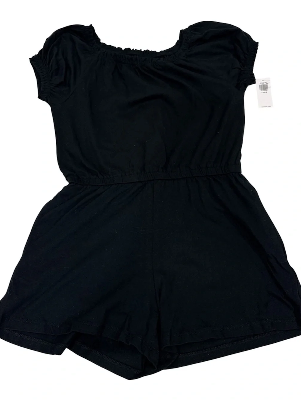 Old Navy wonder nation Black Romper Light Blue Smiley Cardigan/top size 10-12
